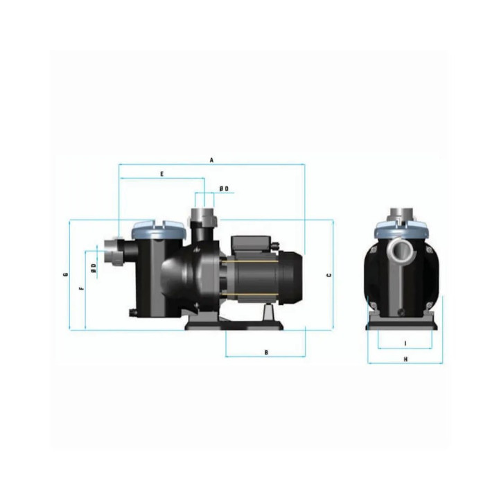 AstralPool selbstansaugende Poolpumpe Sena - 4 - Pumpen