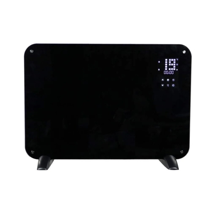 Panel calefactor vidrio negro 500 a 1000 W Leo 12702 Gmr Trading - 1 - Chimeneas y estufas