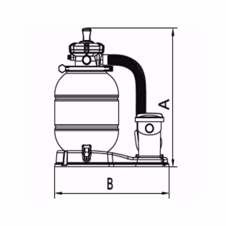 Astralpool Monoblock Sand Filter Millennium For Swimming Pools - 2 - Filters