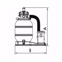 AstralPool Monoblock Sandfilter Millennium für Schwimmbecken - 2 - Filter