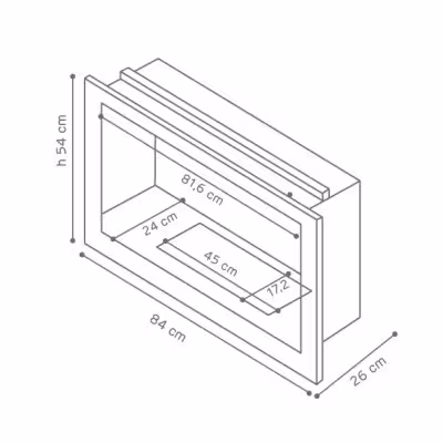4.11 kW Inserto Camino Bioetanolo Apertura Frontale 00088 Gmr Trading - 3 - Caminetti e stufe