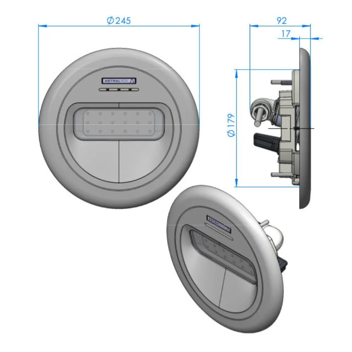 AstralPool projecteur LumiPlus Design pour piscines publiques - 5 - Éclairage