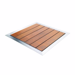 AstralPool ducha de piscina madera tropical y acero inoxidable - 4 - Duchas