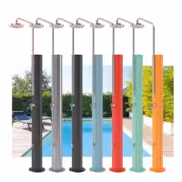AstralPool verchromte Solardusche mit Fußdusche - 8 - Duschen