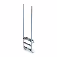 AstralPool Escalera Elegante Piscina Con Peldaño Seguridad Extra - 1 - Escaleras