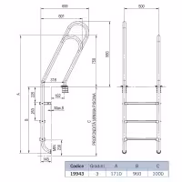 AstralPool escaleras asimétricas mixtas para piscinas - 3 - Escaleras
