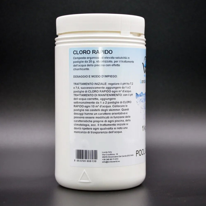 Chloortabletten 30g 56% dichloor snel oplossend LordsWorld - 2 - Chloor