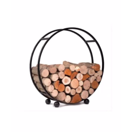 Cook King porte bûches bois intérieur diamètre 80 cm Daisy 333233 - 1 - Accessoires pour feux d'extérieur