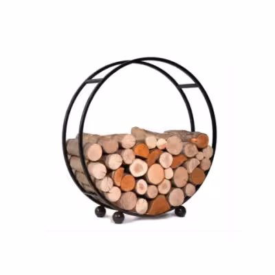 Cook King porte bûches bois intérieur diamètre 80 cm Daisy 333233 - 1 - Accessoires pour feux d'extérieur
