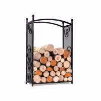Cook King porte bûches bois intérieur Cherry 333235 - 1 - Accessoires pour feux d'extérieur