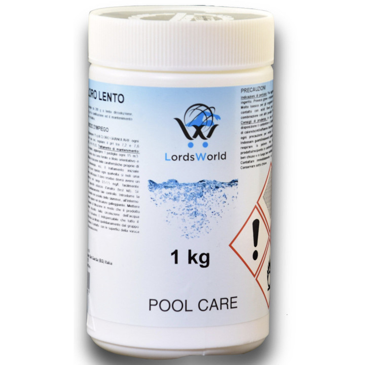 Pastilles de chlore 200g trichlore dissolution lente LordsWorld - 1 - Chlore