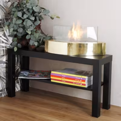 2.5 kW Bioethanol Table Fireplace Gold Vanda 00098 Gmr Trading - 3 - Fireplace & Stoves