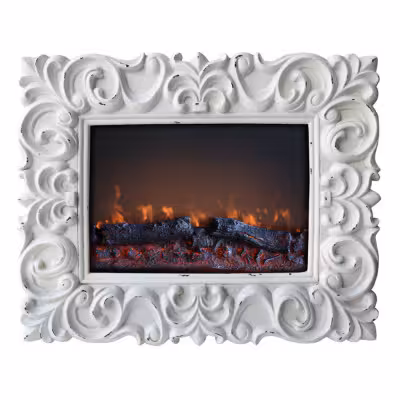 1400 1800W Electric Fireplace Shabby Chic 00179 Gmr Trading - 1 - Fireplace & Stoves