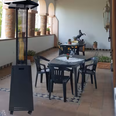 8.0 kW Outdoor Bioethanol Fireplace Mushroom Iris 00303 Gmr Trading - 2 - Fireplace & Stoves