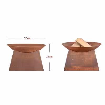 Effet rouille brasero acier carbone Venere 01810 Gmr Trading - 3 - Cheminées et poêles