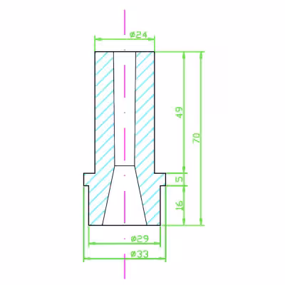Flanged Nozzle For Sandblasting In Tungsten Carbide LordsWorld - 2 - Sandblasting Accessories