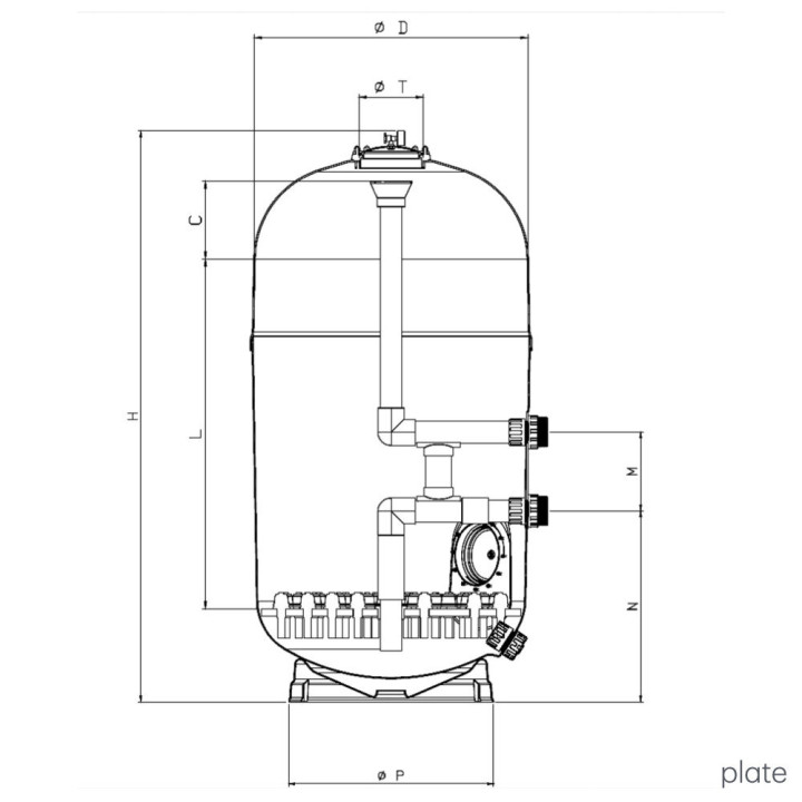 Astralpool Artic Plus Sand Filter High Efficiency With Collectors - 3 - Filters