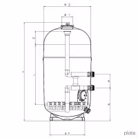 AstralPool Artic Plus zandfilter hoge efficiëntie met collectors - 3 - Filters