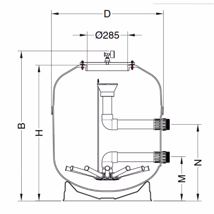 AstralPool laminierter Sandfilter Europe Pro und Pro Long für Pools - 4 - Filter