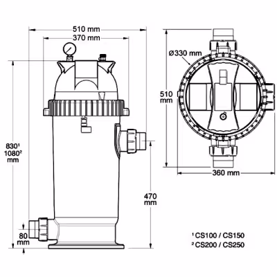 Zodiac CS cartridge filter voor zwembaden - 3 - Filters