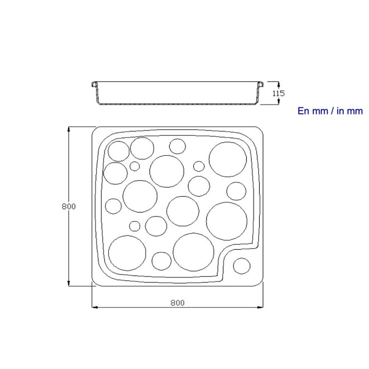 Astralpool Pool Shower Tray With Adjustable Bottom Outlet - 3 - Showers