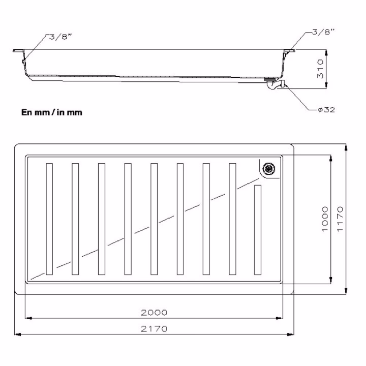 Astralpool Foot Wash Tray For Public Swimming Pools - 3 - Showers