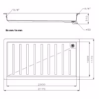 Astralpool Foot Wash Tray For Public Swimming Pools - 3 - Showers