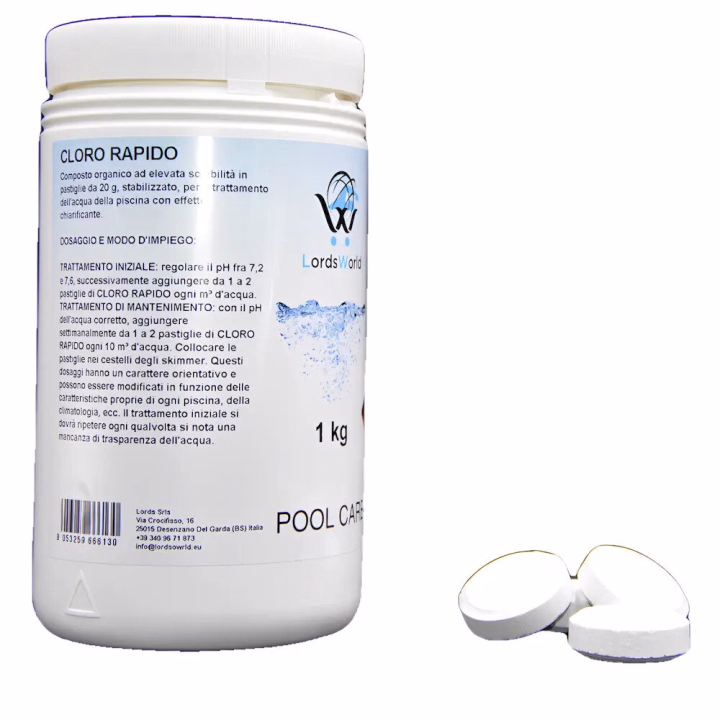 Chloortabletten 30g 56% dichloor snel oplossend LordsWorld - 1 - Chloor