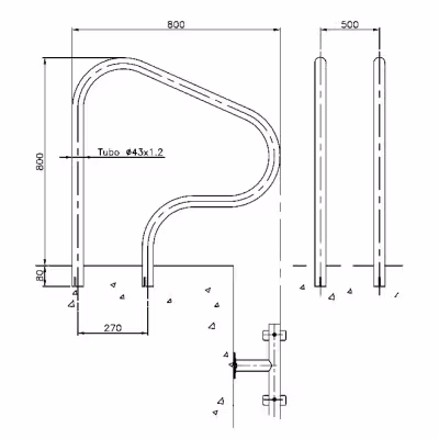 AstralPool asa de salida Easy Swim Out para piscinas - 5 - Escaleras