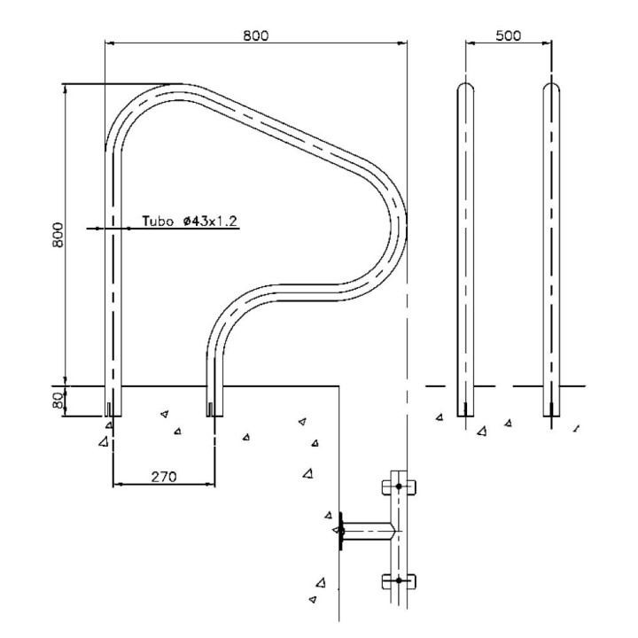 AstralPool asa de salida Easy Swim Out para piscinas - 5 - Escaleras