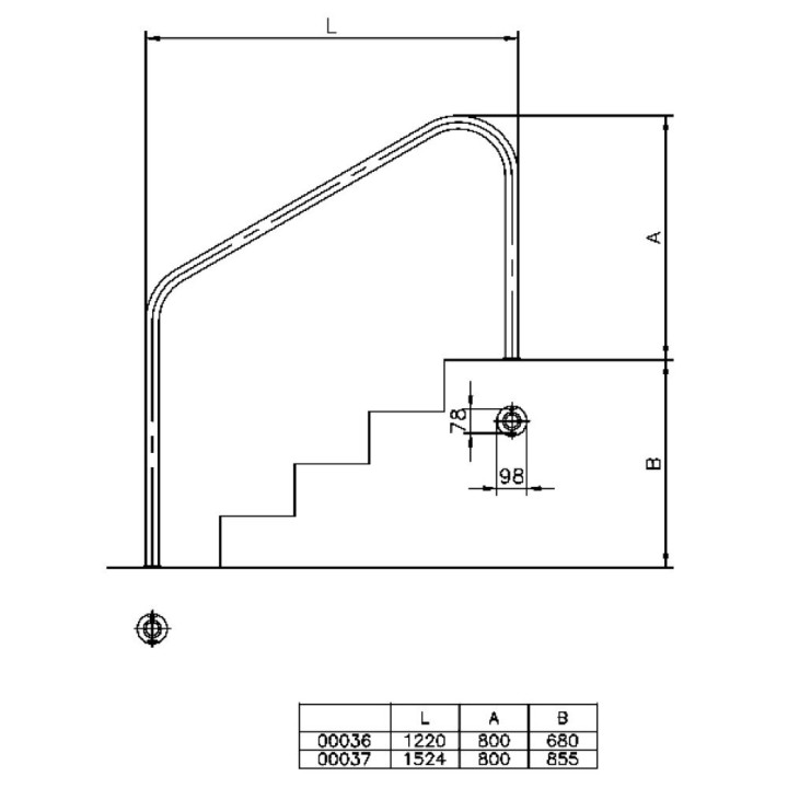 Astralpool Handrails With External And Internal Anchorage For Pools - 3 - Ladders