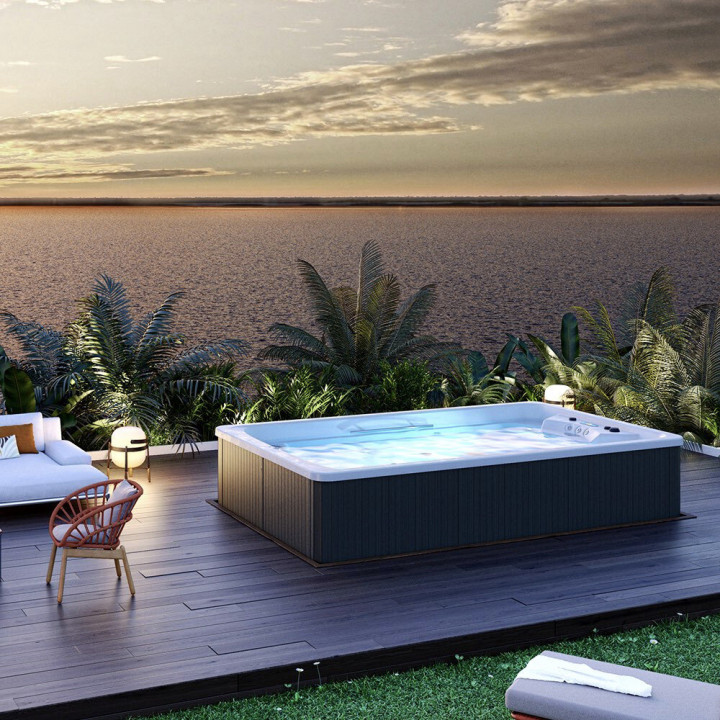 Astralpool Compact Swimspa Range Private Spa - 6 - Spas & Hot Tubs