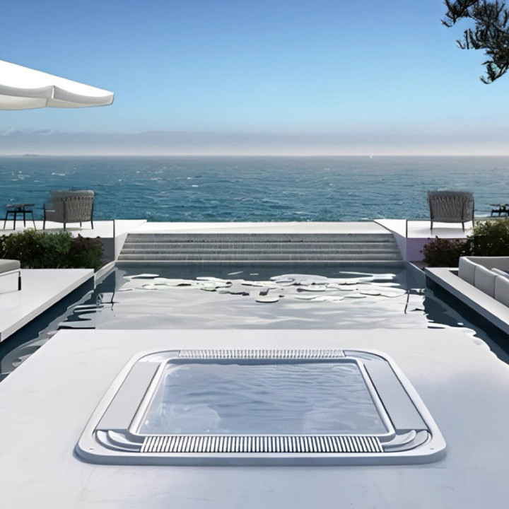 Astralpool Verona Inground Range Overflow Edge Public Spa - 3 - Spas & Hot Tubs