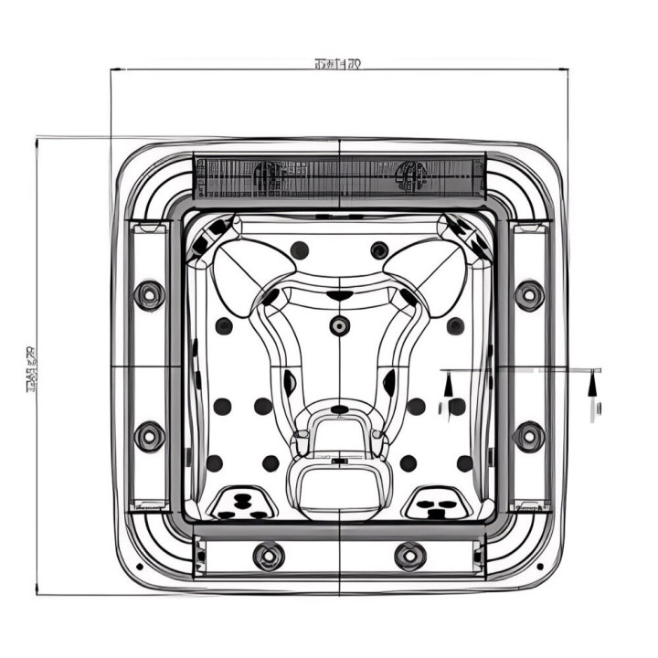 Astralpool Verona Inground Range Overflow Edge Public Spa - 5 - Spas & Hot Tubs