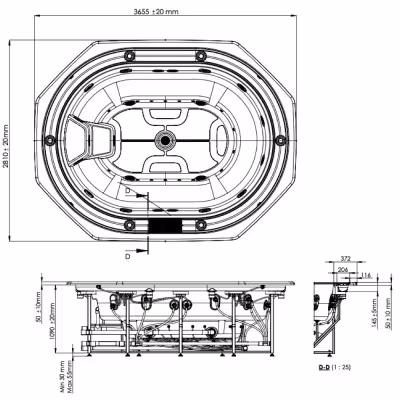 AstralPool Olympia Einbau Serie Überlaufrand öffentliches Spa - 3 - Spas & Whirlpools