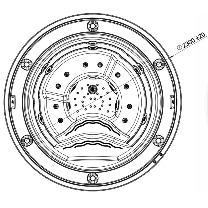 Astralpool Odisea Inground Range Overflow Edge Public Spa - 3 - Spas & Hot Tubs