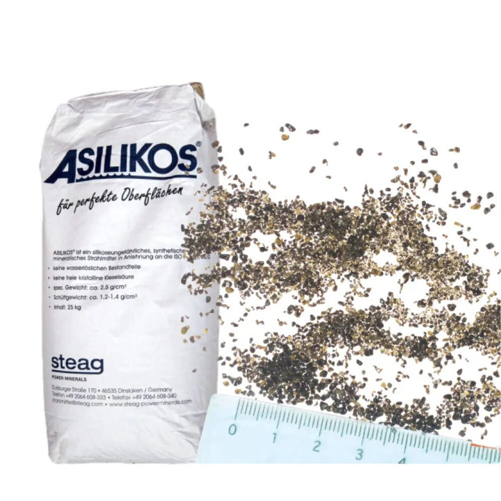 Asilikos scorie d argile sable abrasif pour sablage - 6 - Abrasifs et Médias de Sablage