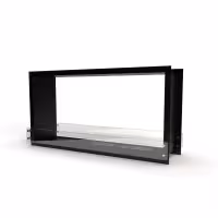 Bioethanol Kamin 3.38 kW doppelseitig 152 cm schwarz 00086 Gmr Trading - 1 - Kamine & Öfen