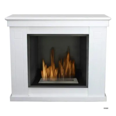 3.0 kW/h White bio fireplace - Raffaello 00089 Kasco - 1