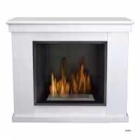 3.0 kW Bioethanol Fireplace White Raffaello 00089 Gmr Trading - 1 - Fireplace & Stoves