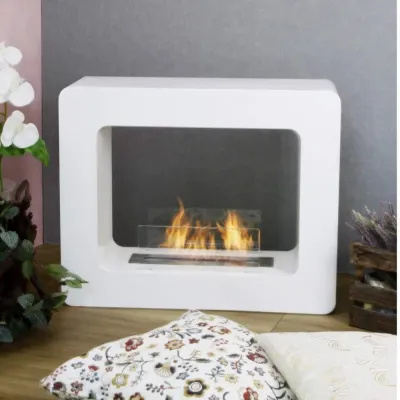 4.0 kW/h white electric heating fireplace - TIKAL 00134 Kasco - 2