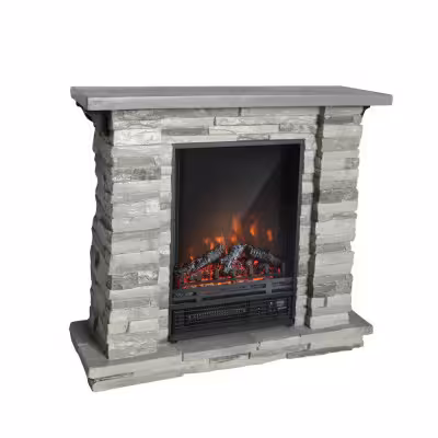 2.5 kW Caminetto Elettrico Tigullio Pietra Grigia 00178 Gmr Trading - 2 - Caminetti e stufe