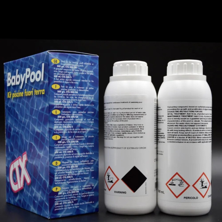 CTX 205 dichloor en algenmiddel kit voor kinderzwembaden 03176 - 3 - Chloor