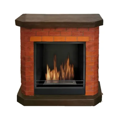 2.5 kW/h brick-style bio fireplace - BRICCHETTO 00260 Kasco - 1
