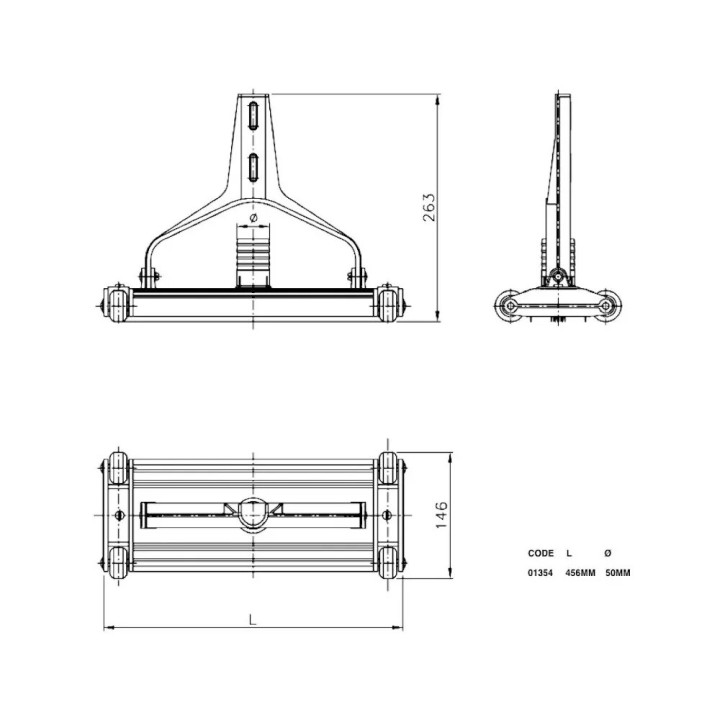 Astralpool Aspirafango Per Piscine In Alluminio Estruso Anodizzato - 5 - Aspiratori & Scope Piscina