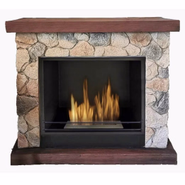Bioethanol Kamin 2.5 kW Stein Stil Sasso 00261 Gmr Trading - 1 - Kamine & Öfen