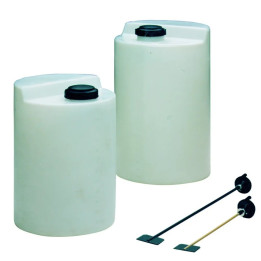 Réservoir cylindrique en polyéthylène Astralpool pour pompe de dosage - 1 - Distributeur